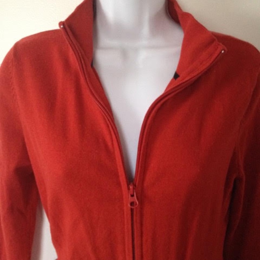 FALLS CREEK- LONG ZIP UP SWEATER JACKET WITH BELT - Picture 3 of 8